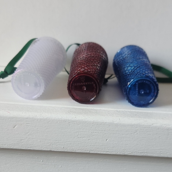 Starbucks set of three Ornaments - Picture 3 of 4